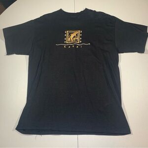 Vintage Desert Heat Mens Kauai Black Short Sleeve T Shirt Size Large Made In USA